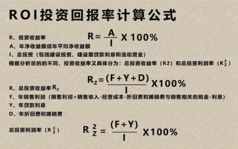roi投入产出比计算公式