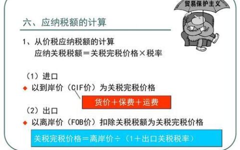 关税完税价格的计算公式