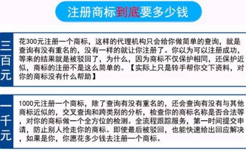 注册品牌需要什么条件要多少钱？
