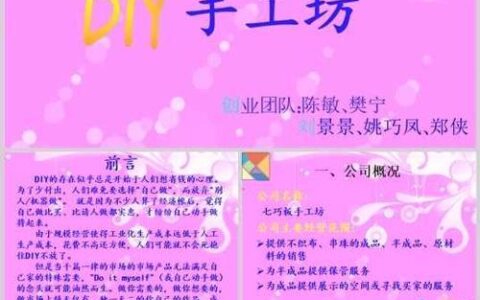 手工制作：从兴趣爱好到创业项目
