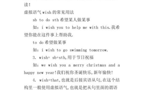 wish是什么意思？wish的用法和例句